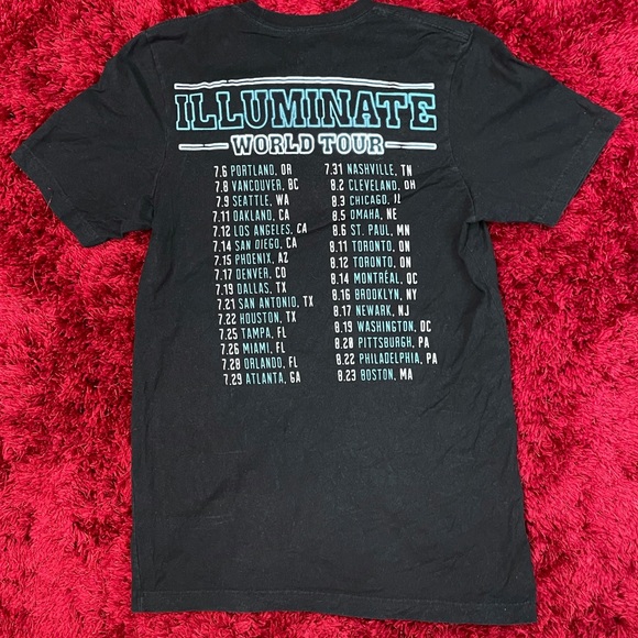 Shawn Mendes Illuminate Album Medium Shirt World Tour Dates - Picture 2 of 5